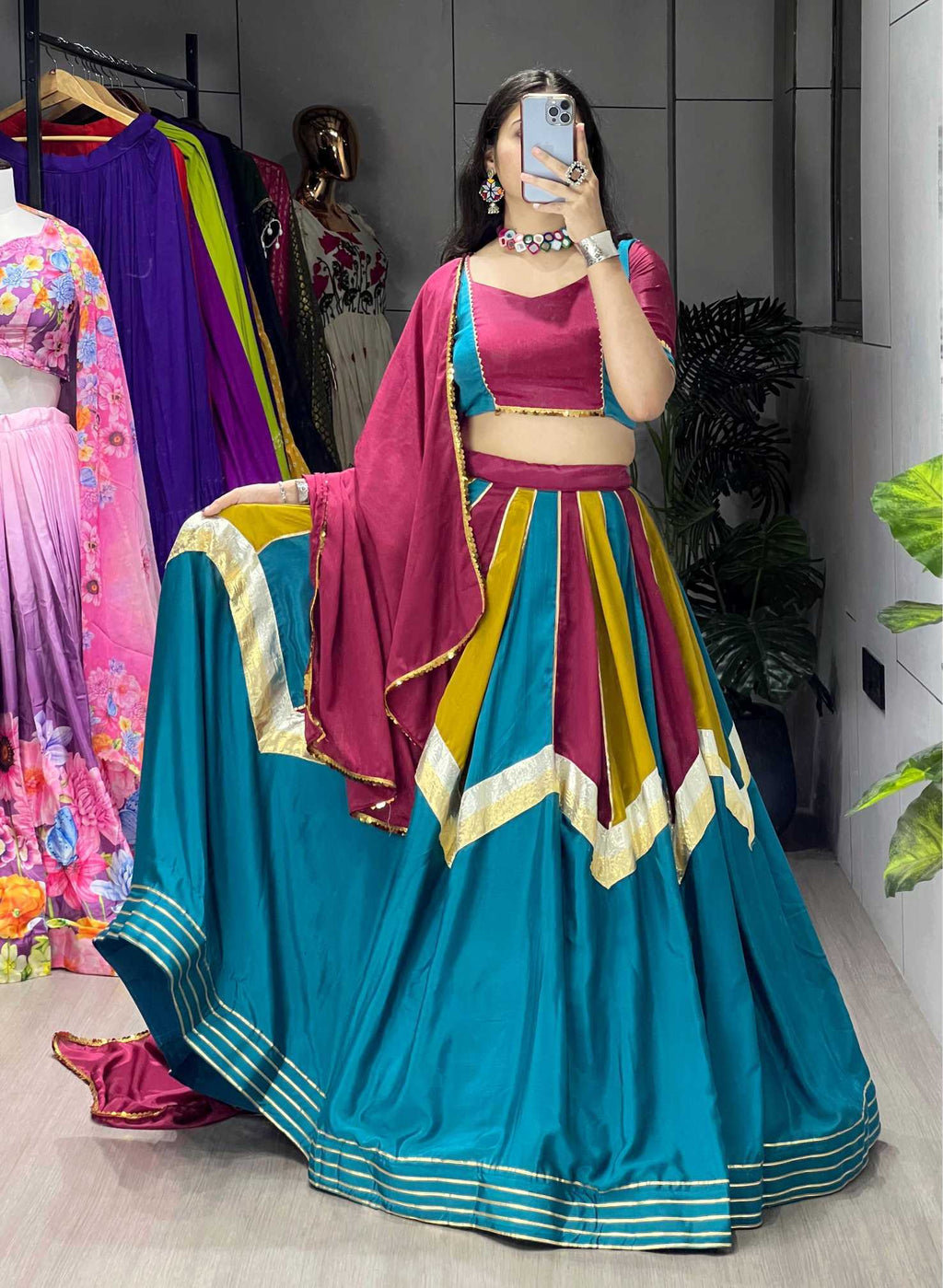 Naarira Chinon Fancy Lehenga