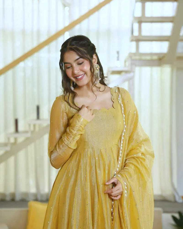 Naarira RIN133 Silk Fancy Gown - alternate view