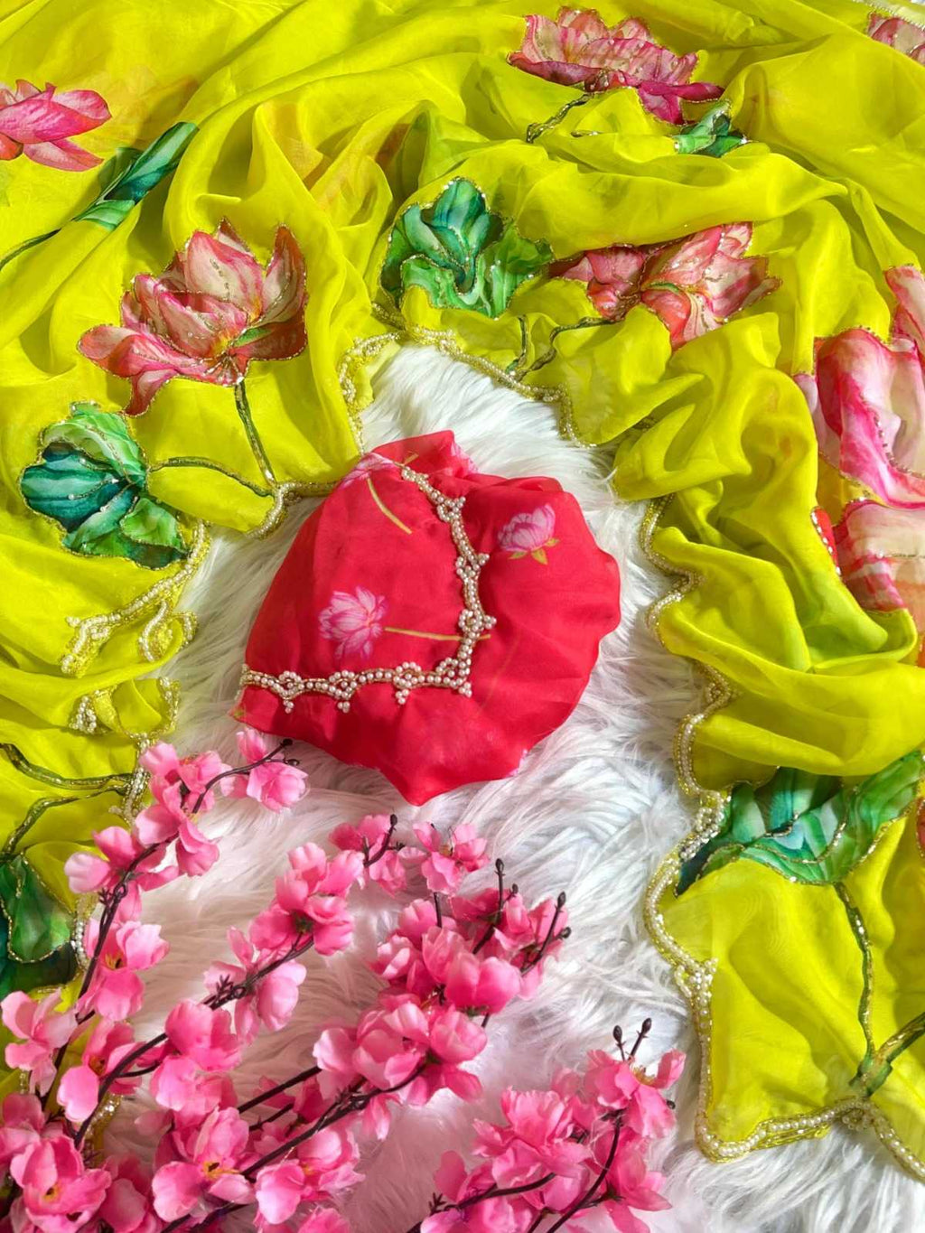 Naarira HAELI Organza Fancy Sarees