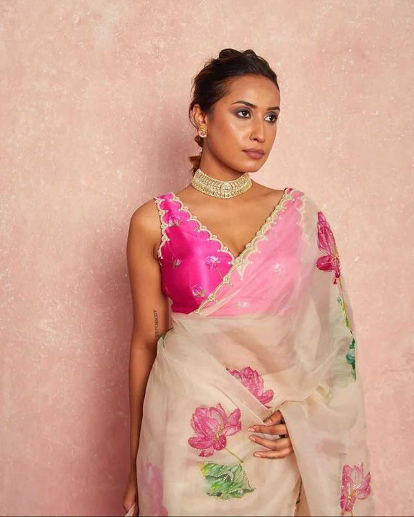 Naarira HAELI Organza Fancy Sarees