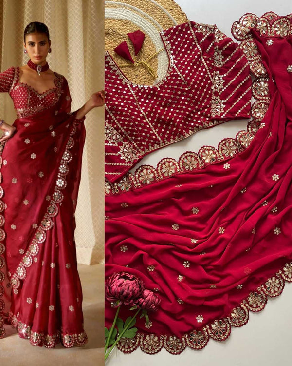 MEGHANA Georgette Designer Sarees - alternate view