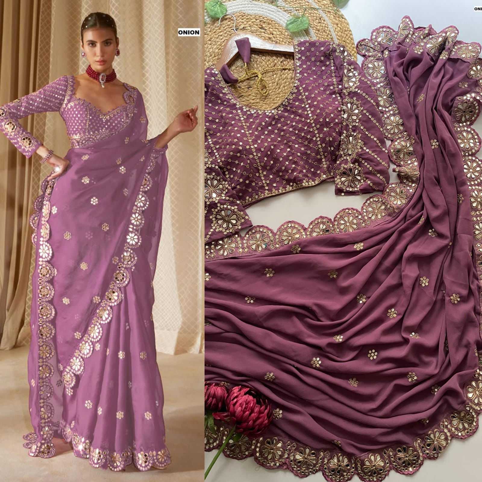 MEGHANA Georgette Designer Sarees