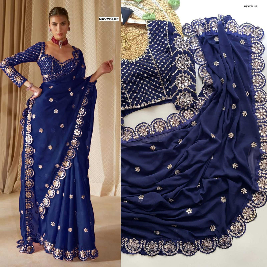 MEGHANA Georgette Designer Sarees
