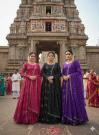 Naarira Rangoli Silk Beaded Gown