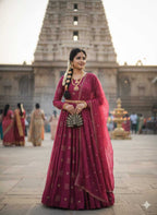 Naarira Rangoli Silk Beaded Gown