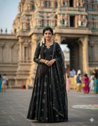Naarira Rangoli Silk Beaded Gown