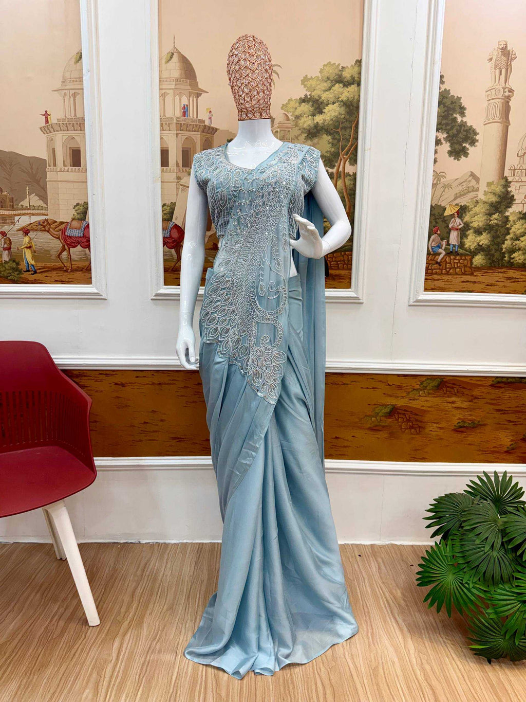 Naarira Rangoli Silk Ready-to-Wear Saree