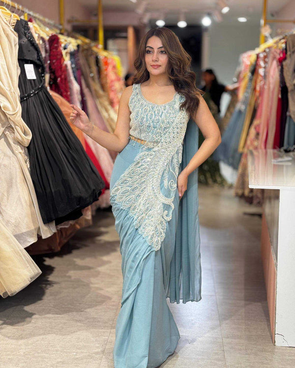 Naarira Rangoli Silk Ready-to-Wear Saree - alternate view