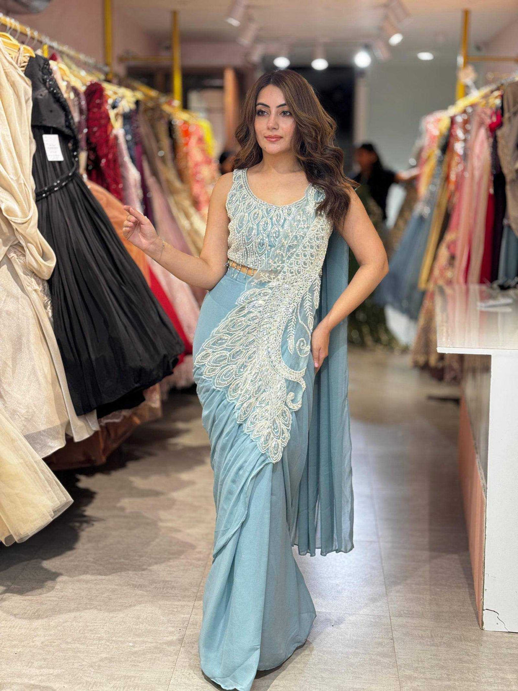 Naarira Rangoli Silk Ready-to-Wear Saree