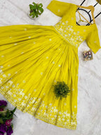 Naarira Pure Cotton Embroidered Gown