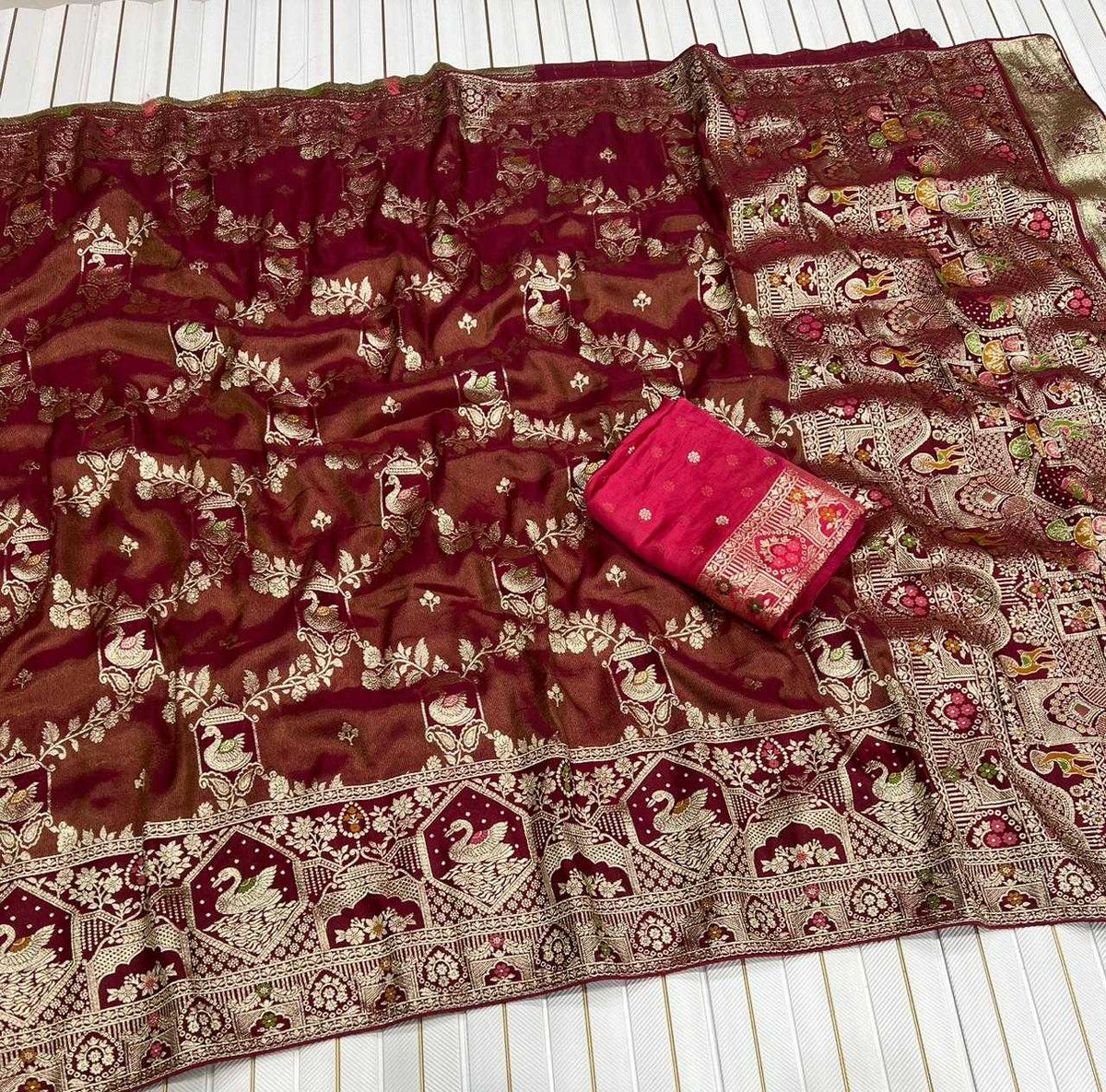 Naarira Satin Silk Banarasi Sarees