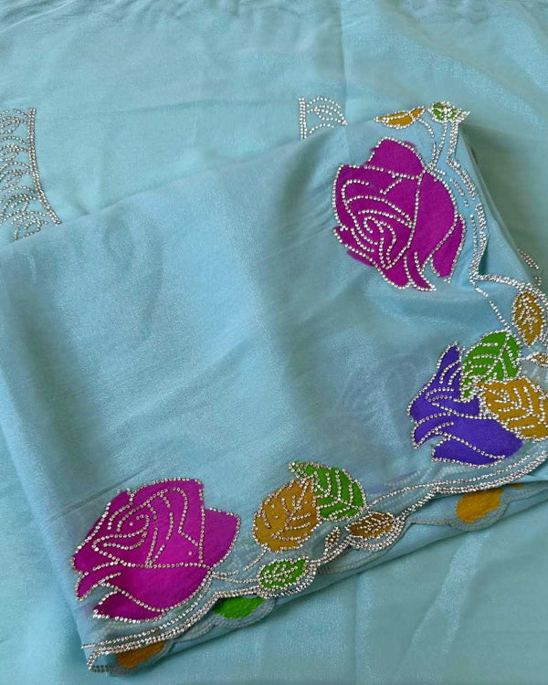 Naarira Georgette Printed Saree