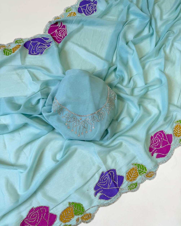 Naarira Georgette Printed Saree - alternate view