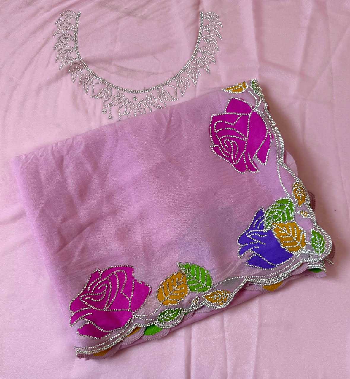 Naarira Georgette Printed Saree