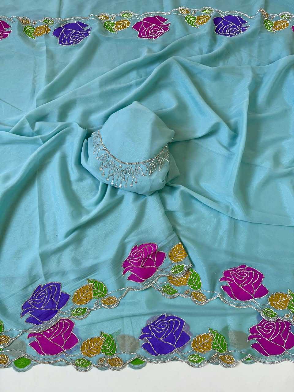 Naarira Georgette Printed Saree