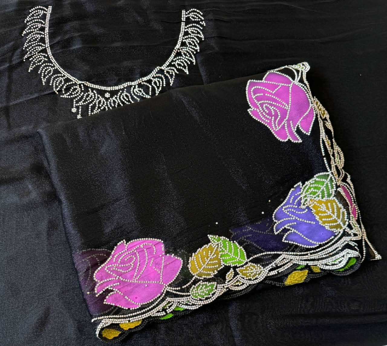 Naarira Georgette Printed Saree