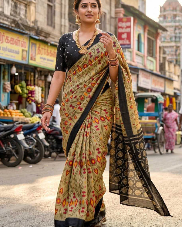 Soft Cotton Printed Saree for Women