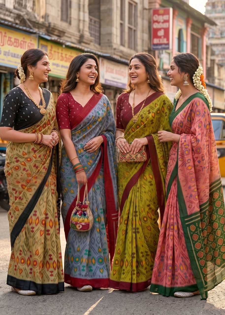Soft Cotton Printed Saree for Women
