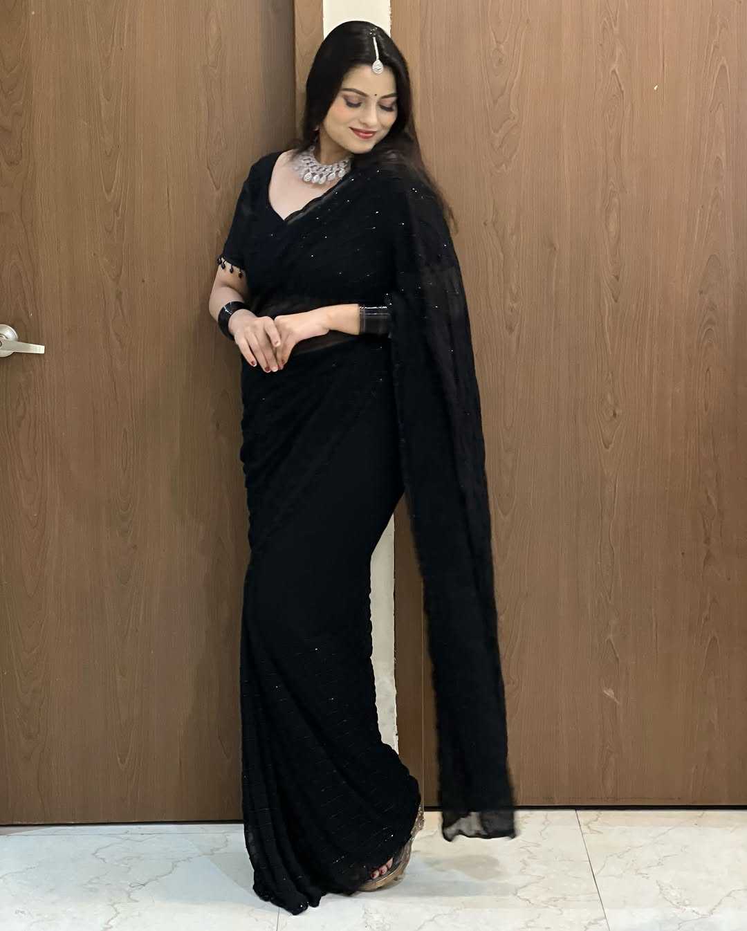 Naarira Faux Georgette Designer Sarees