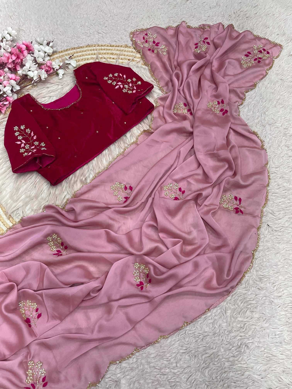 Naarira Rangoli Silk Brocade Sarees