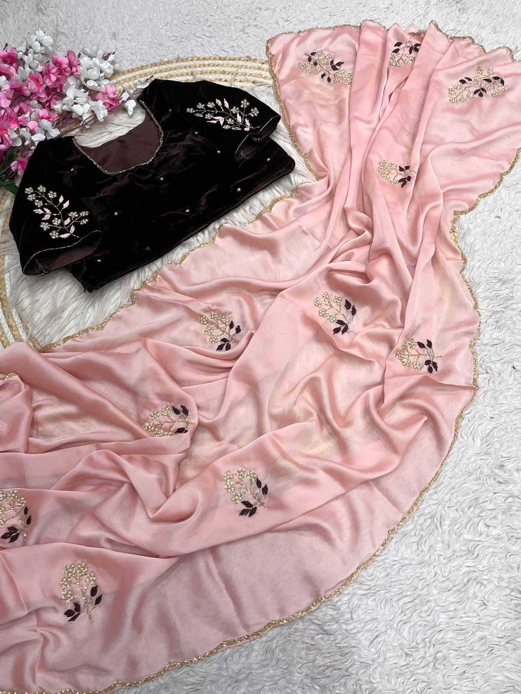 Naarira Rangoli Silk Brocade Sarees
