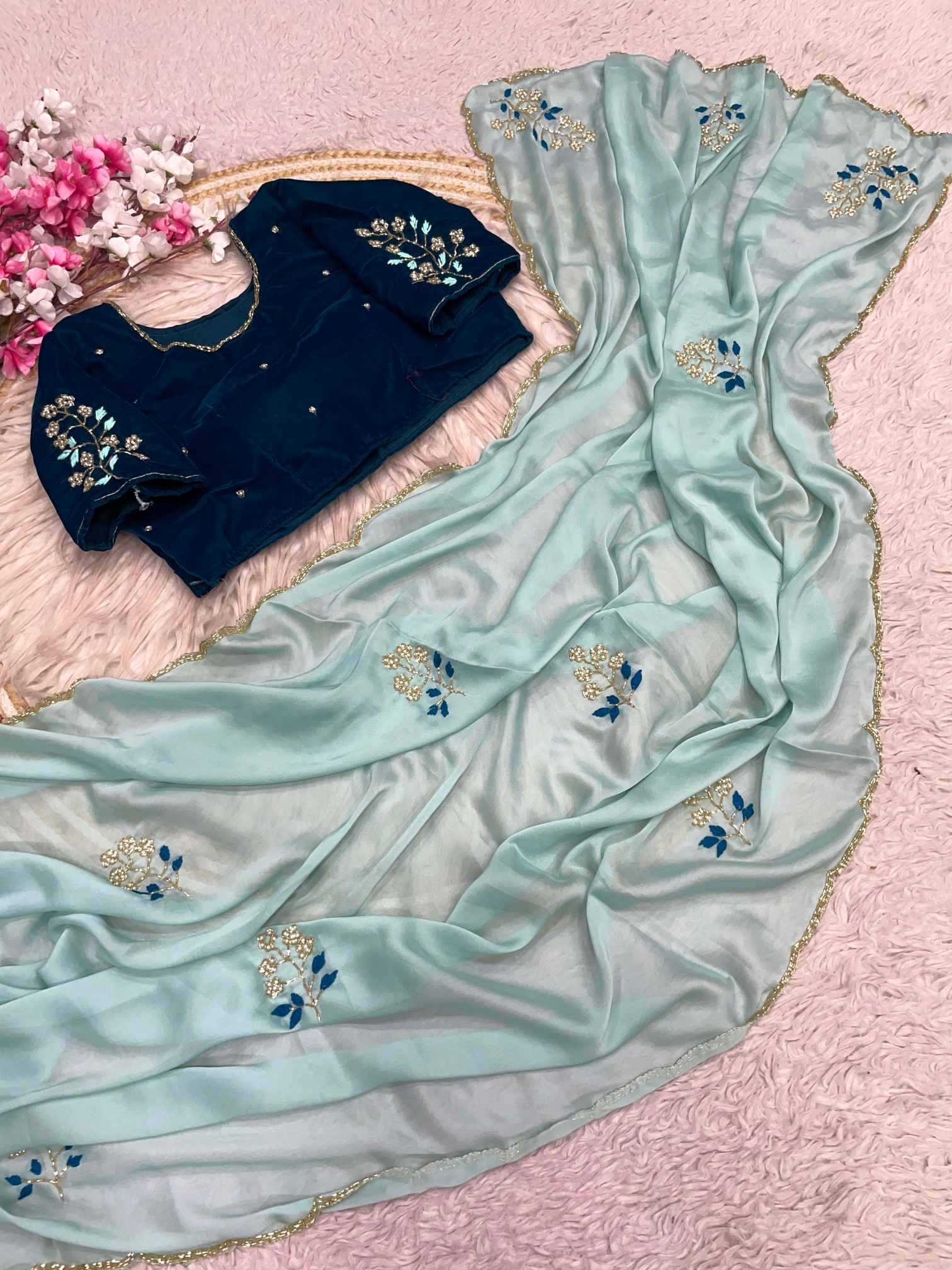 Naarira Rangoli Silk Brocade Sarees