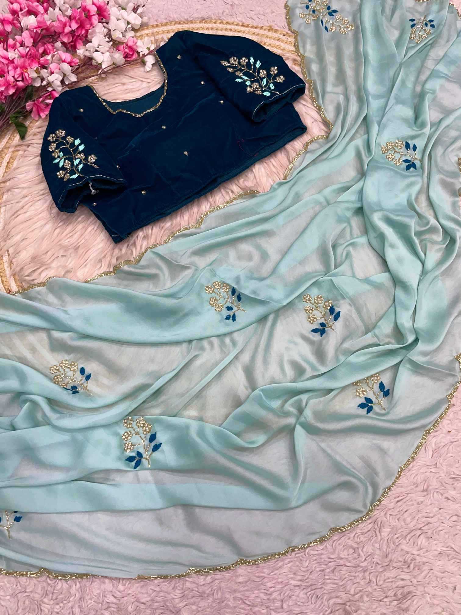 Naarira Rangoli Silk Brocade Sarees
