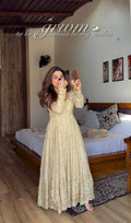 Naarira Golden Embriorded Gown