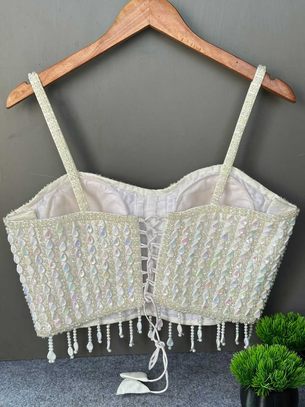 Naarira Pearl Moti Spaghati Readymade Blouses
