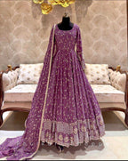 Naarira Faux Georgette Bridal gown