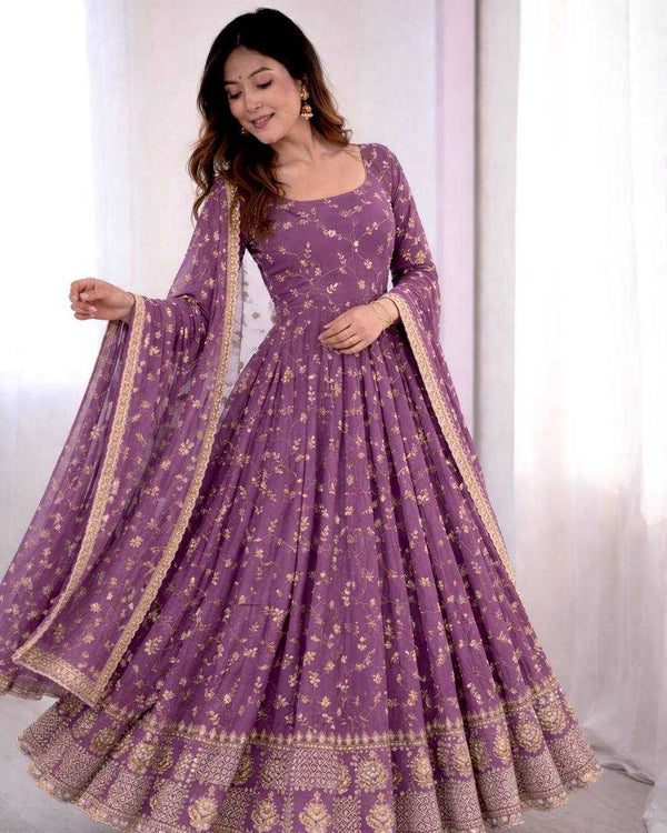 Naarira Faux Georgette Bridal gown