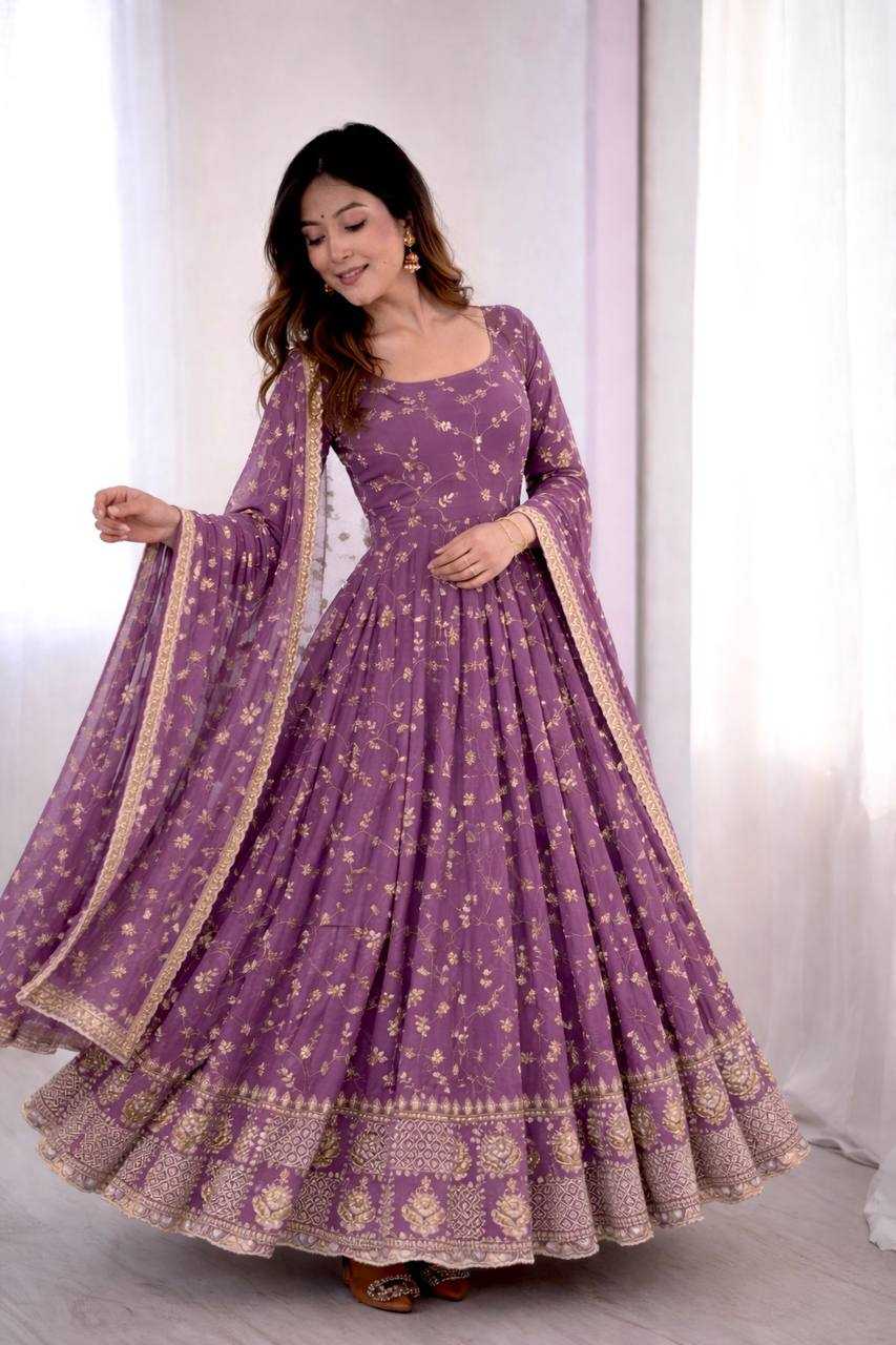 Naarira Faux Georgette Bridal gown