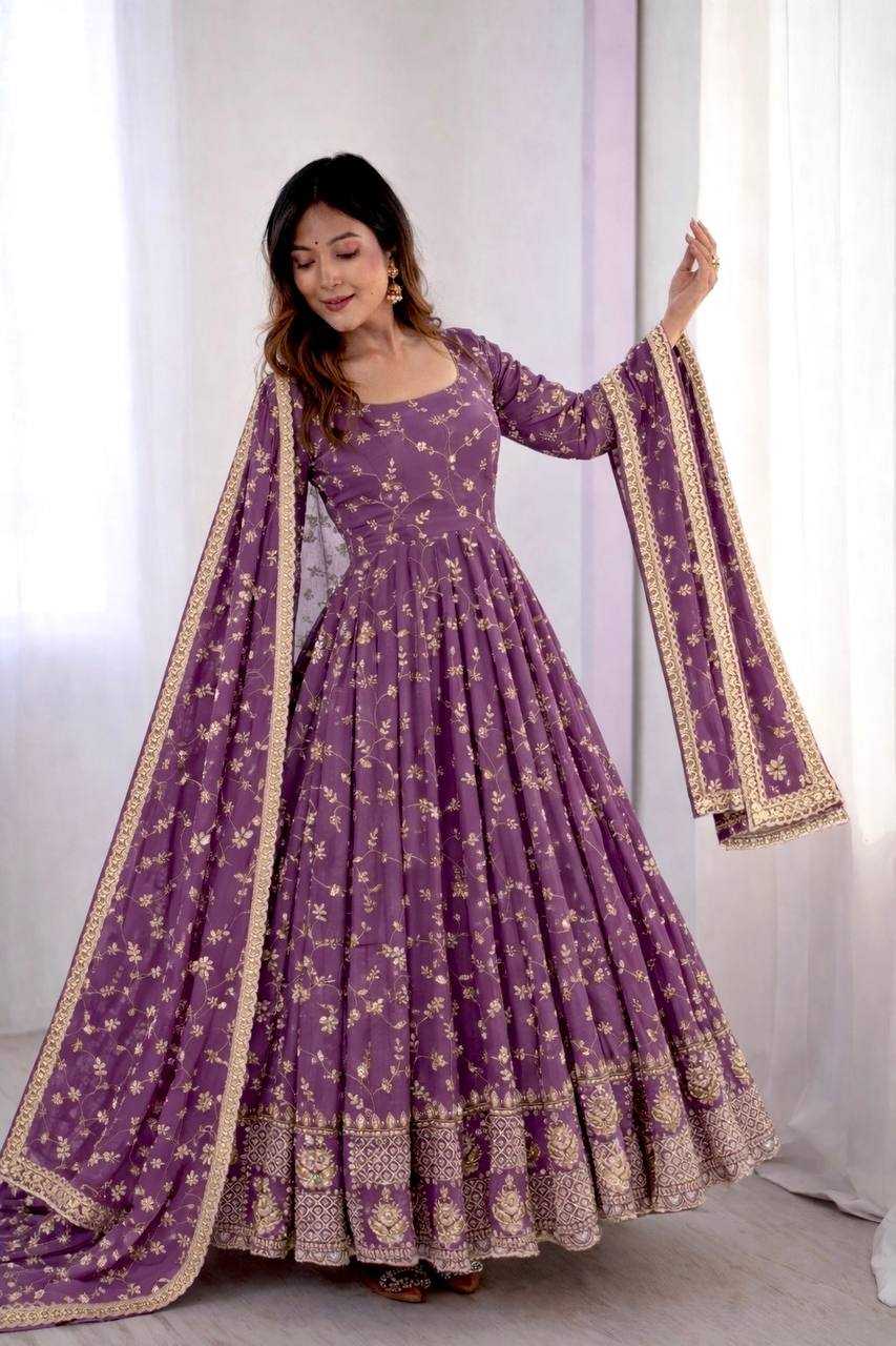 Naarira Faux Georgette Bridal gown