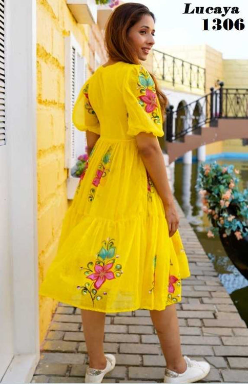 Naarira Printed Dress - alternate view
