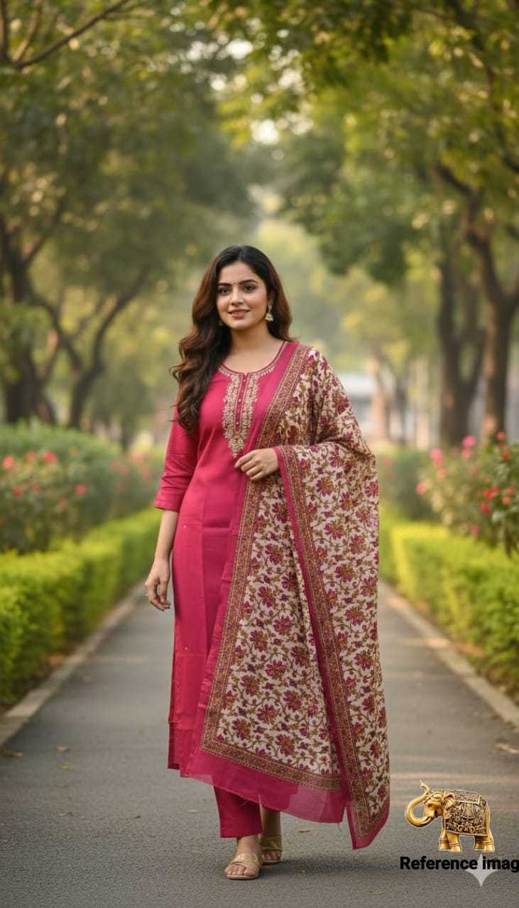 Naarira Premium Handwork Kurti with Pant & Unique Dupatta