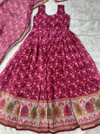 Naarira Organza Silk Floral Printed Gown