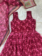 Naarira Organza Silk Floral Printed Gown