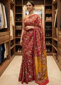 Traditional Bagru Print Cotton Saree for Women – Authentic Rajasthani Handblock Design